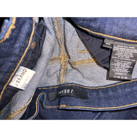 J BRAND Jean Women's Size 29 Dark Wash ALTA Mid-Rise Distressed Skinny Jeans - Picture 5 of 5